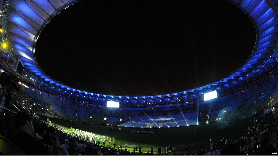 View inside the stadium for the reopening event on Saturday 27 April