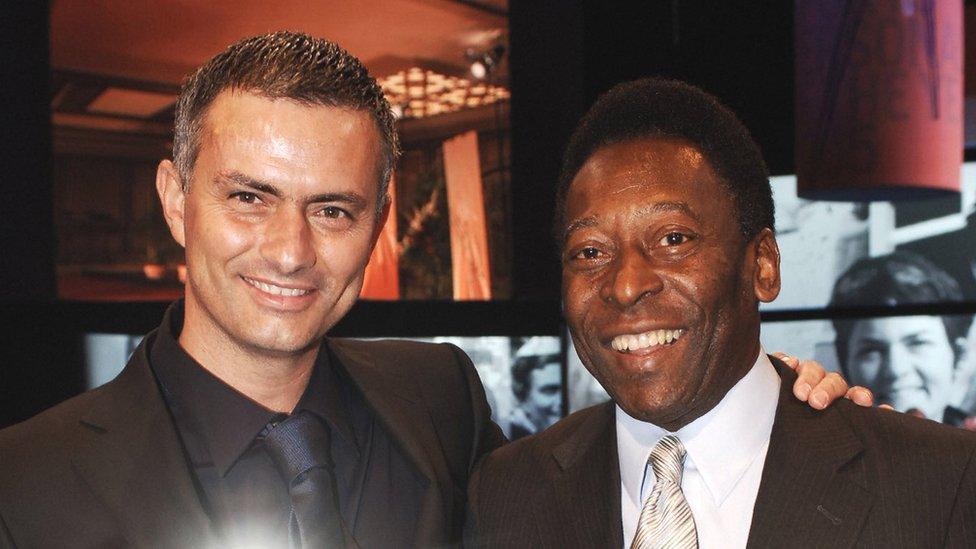 Jose Mourinho and Pele