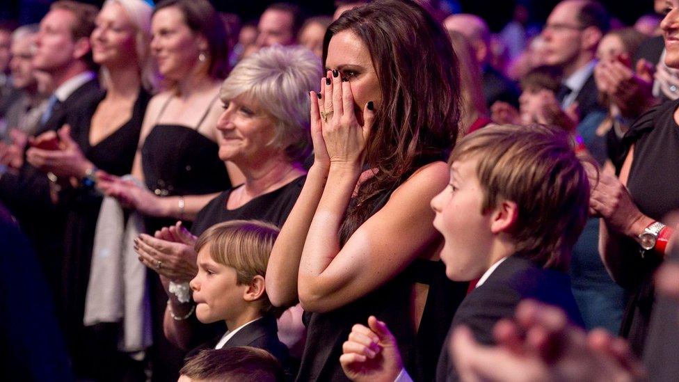 Victoria, Brooklyn and Romeo Beckham