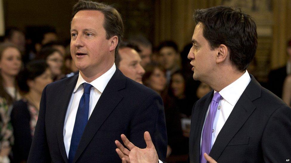 David Cameron and Ed Miliband