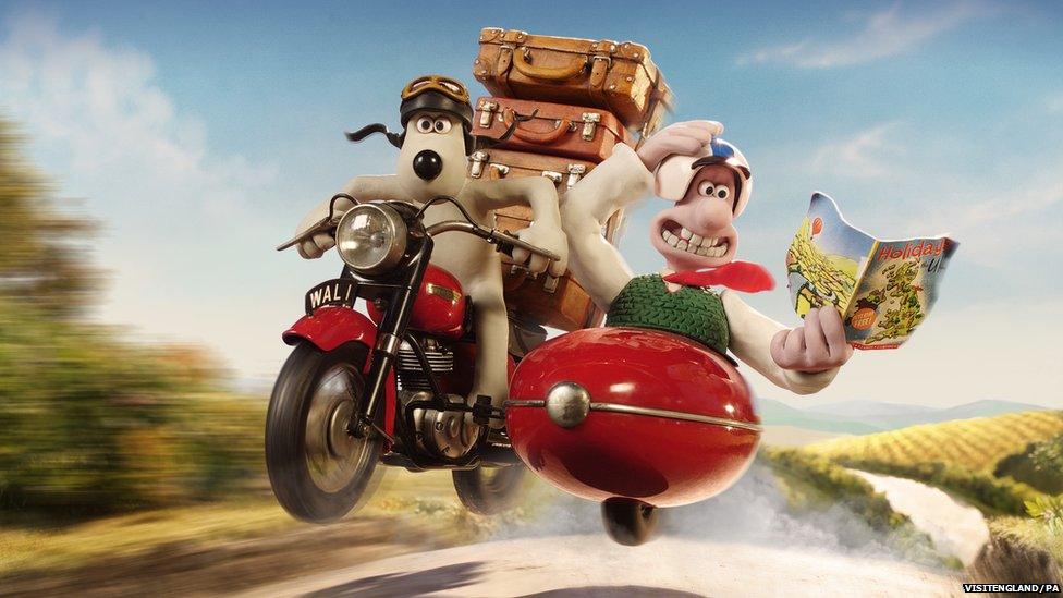 Wallace and Gromit get packing for new TV advert.