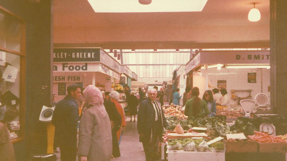 Swansea market in the 1970s