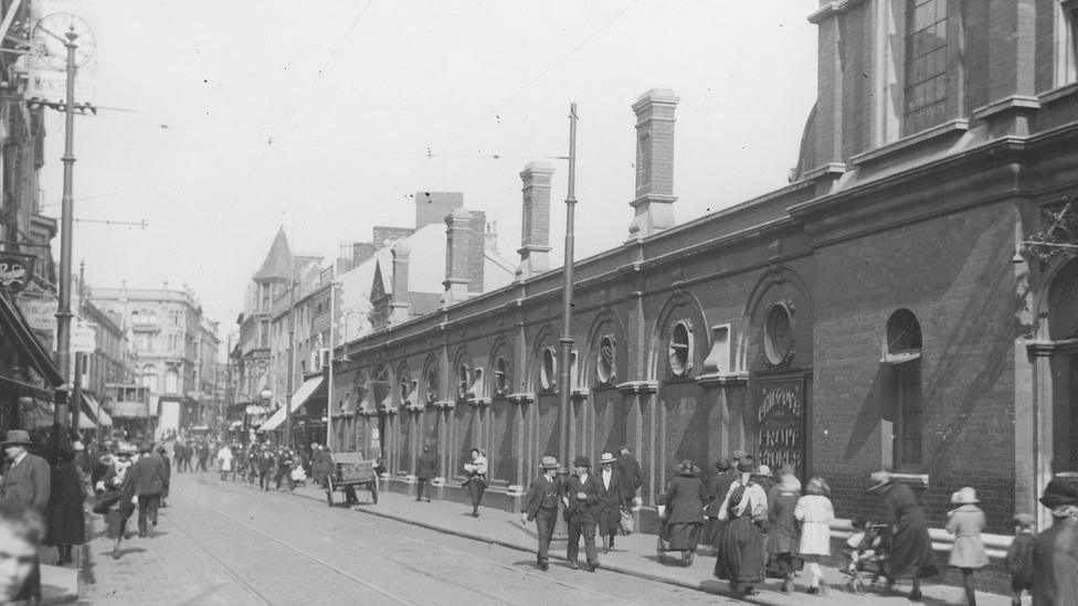 Brick market, Oxford Street, Swansea