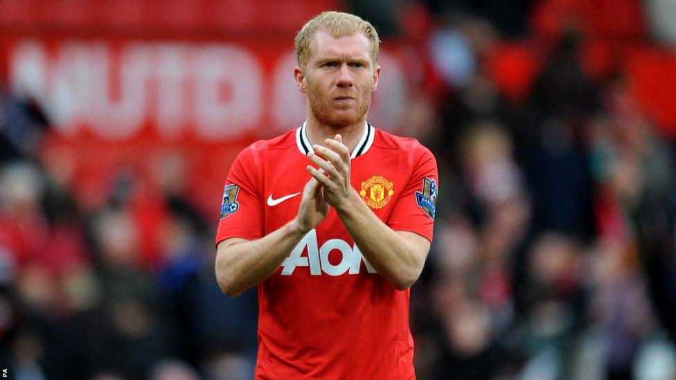 Manchester United's Paul Scholes