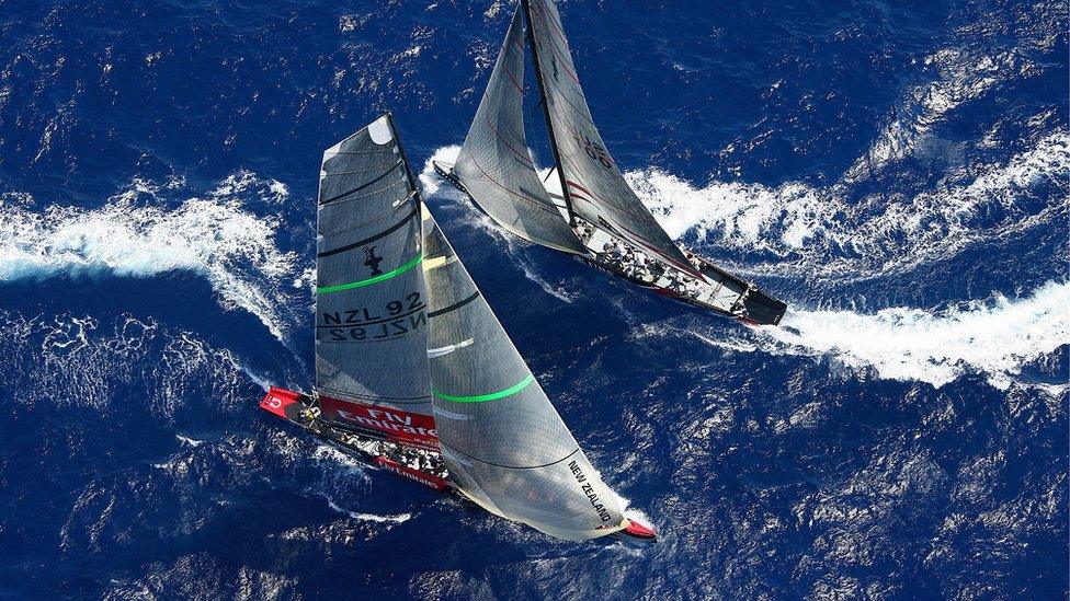 2007: Team New Zealand defended at home in 2003 but lost to Swiss team Alinghi back in Auckland in 2003. Four years later Alinghi (right) beat the Kiwis again in Valencia, Spain.