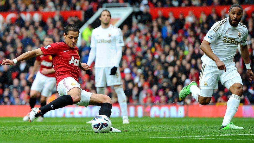 Manchester United striker Javier Hernandez