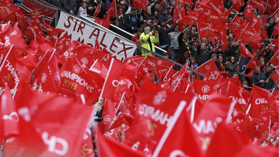 Flags at Old Trafford