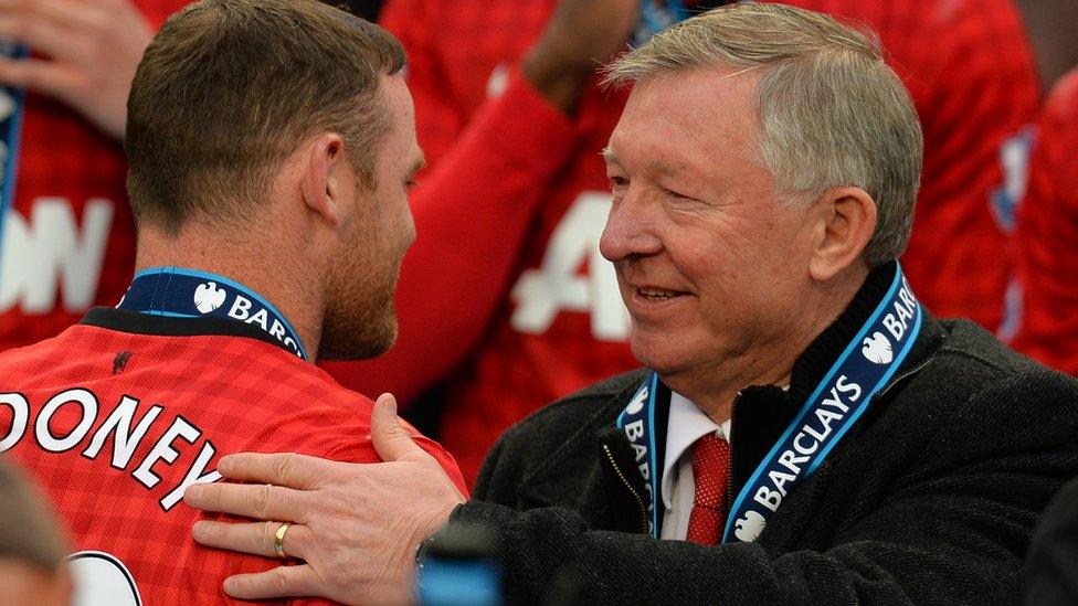 Wayne Rooney and Sir Alex Ferguson