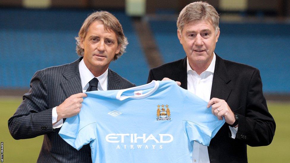 Roberto Mancini, Brian Kidd, Manchester City