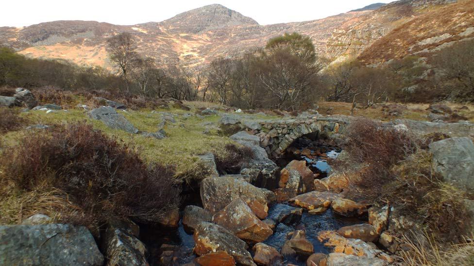 An ancient bridge on the Roman Steps walk, Gwynedd