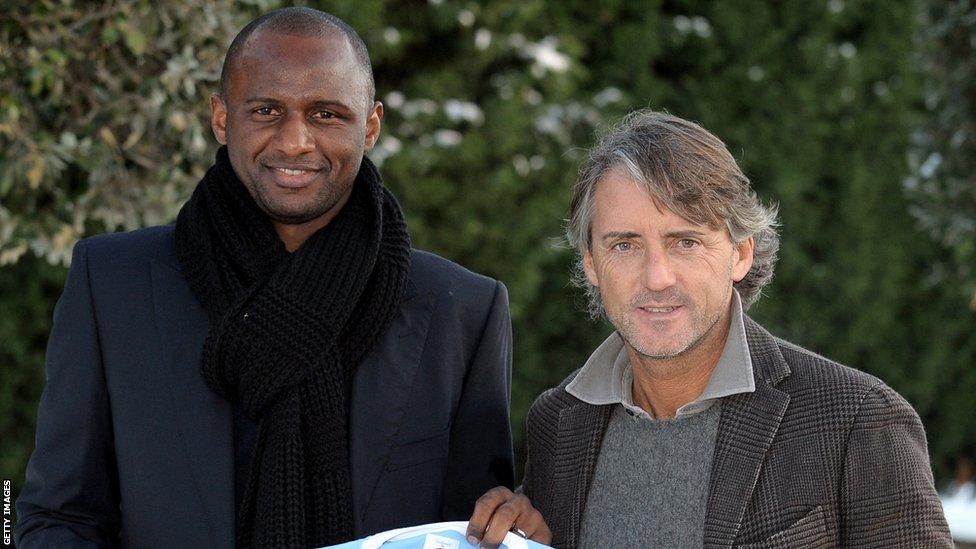 Patrick Vieira, Roberto Mancini