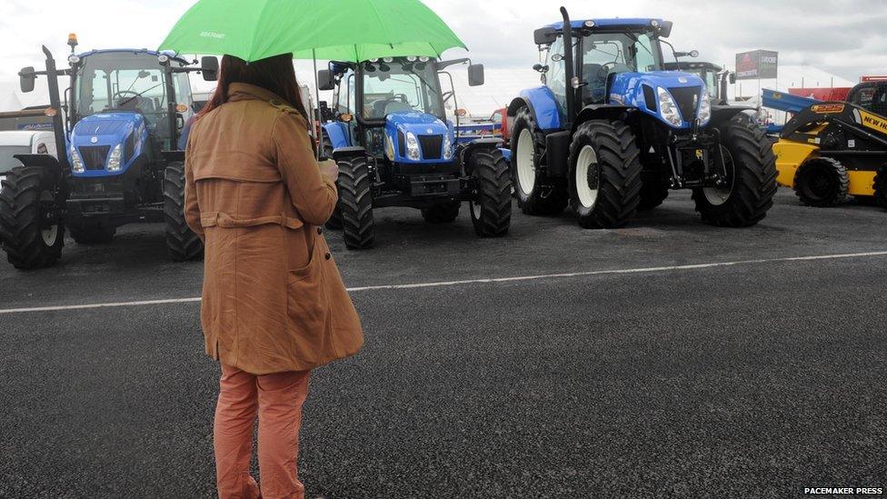 The latest in farming machinery is also on show from a wide range of manufacturers.