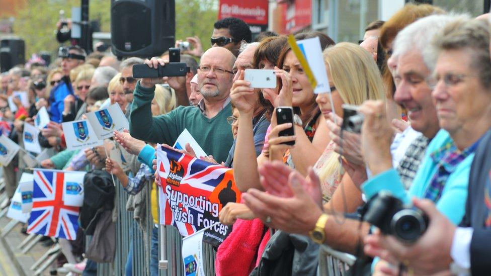 Royal Marines 40 Commando, homecoming 16 May 2013