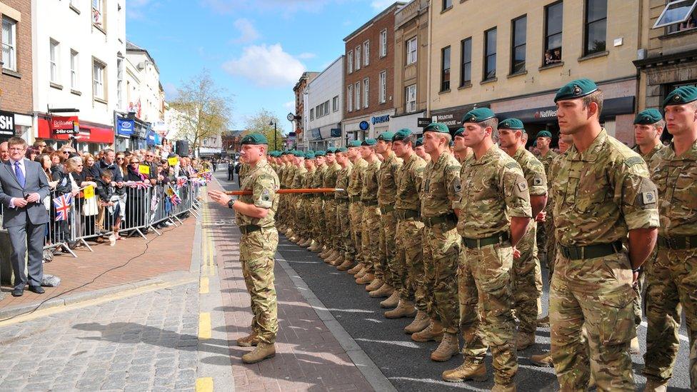 Royal Marines 40 Commando, homecoming 16 May 2013