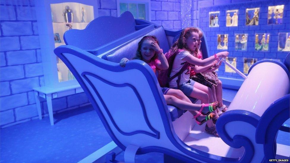 Children at the Barbie Dreamhouse Experience, Berlin, 16 May 2013