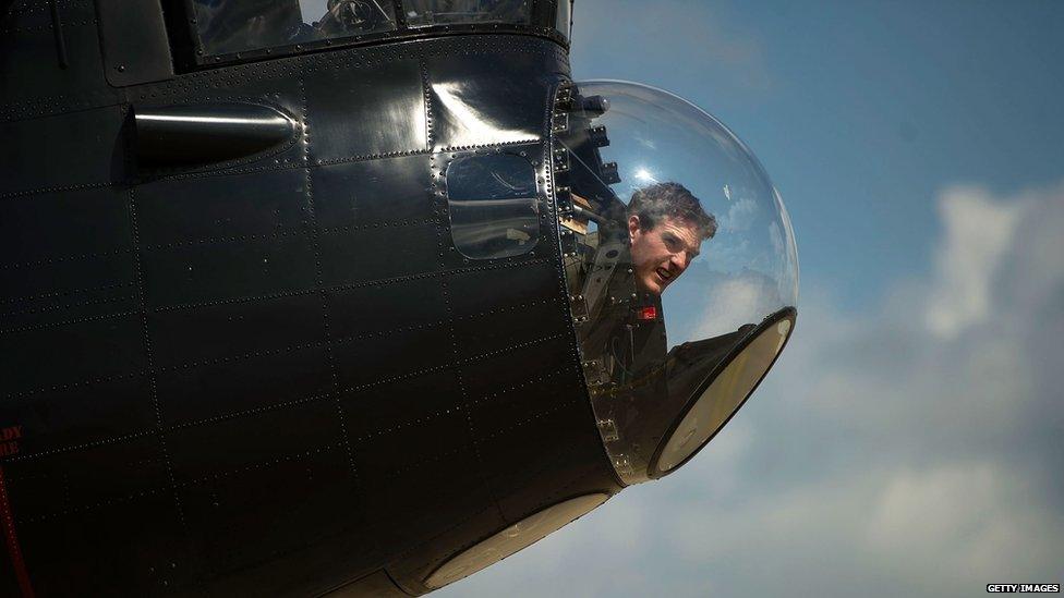 Lancaster bomber cockpit