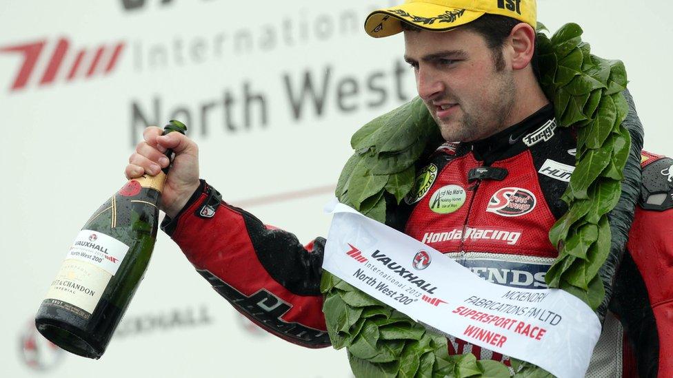 Michael Dunlop was declared the winner of the Supersport race which was stopped after two laps