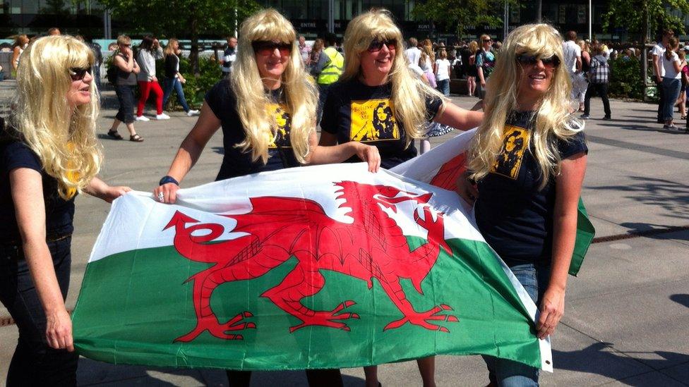 Bonnie Tyler fans at the Eurovision Song Contest