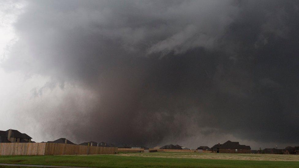 The tornado above Moore