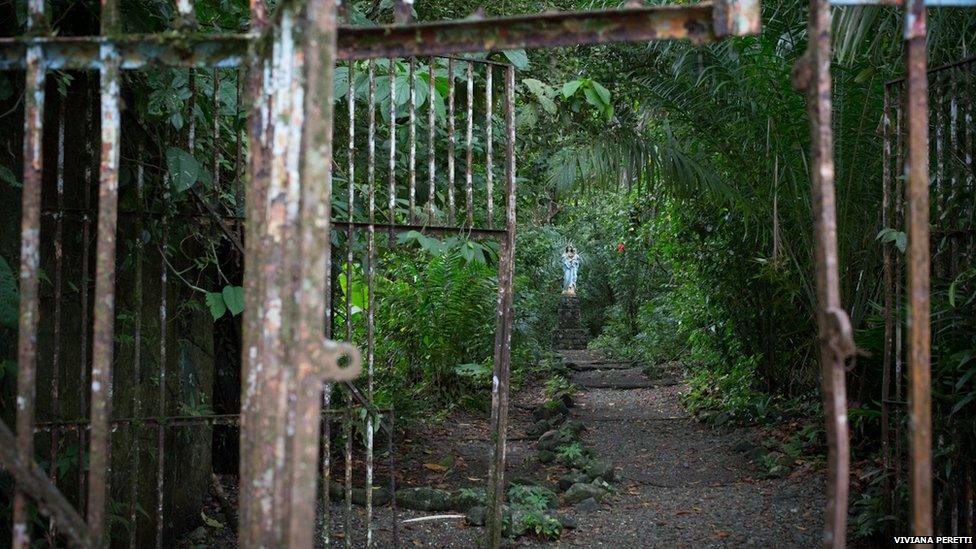 Prison gates on Gorgona island