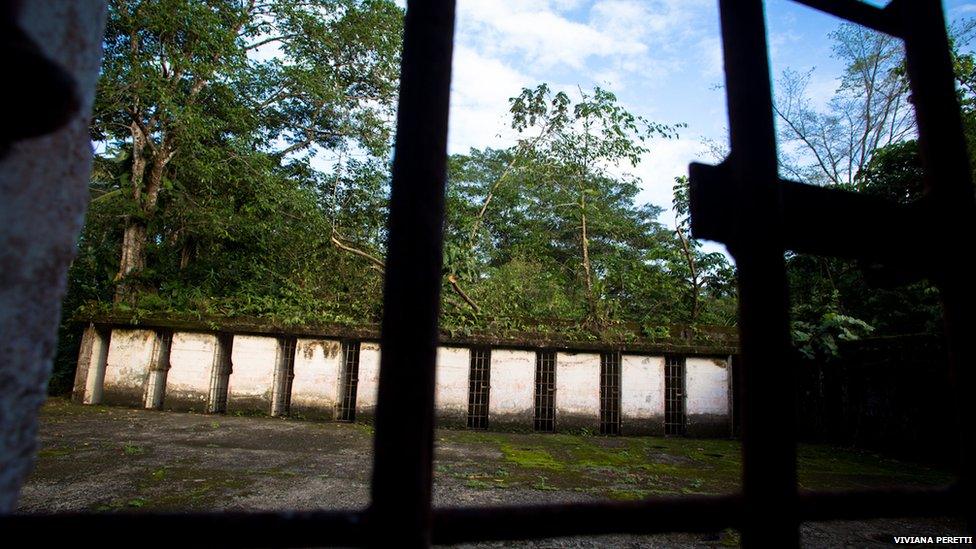 Cell block at Gorgona prison