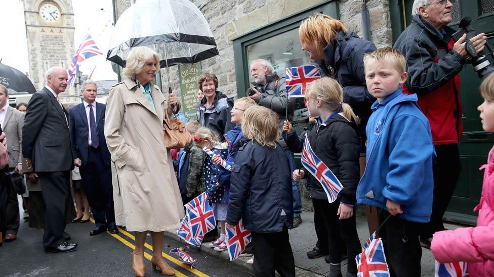 The Duchess of Cornwall in Hay-on-Wye