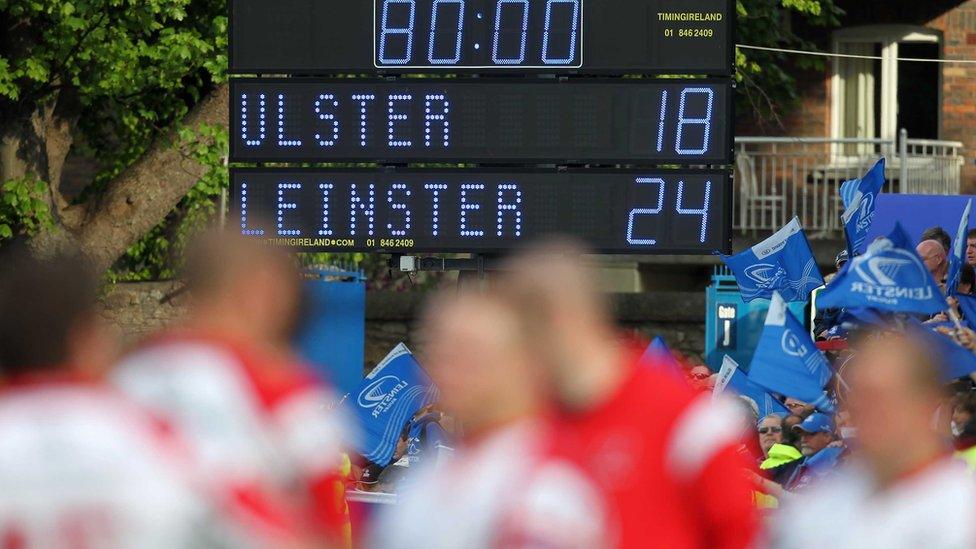 The final scoreboard tells the tale as Ulster just fall short against their Irish interprovincial rivals Leinster