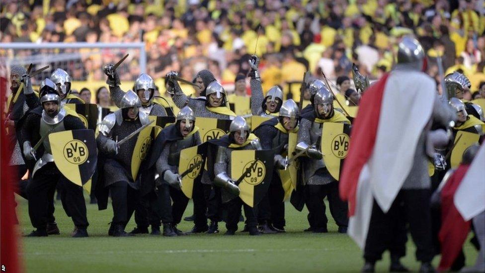 The pre-match build up at Wembley