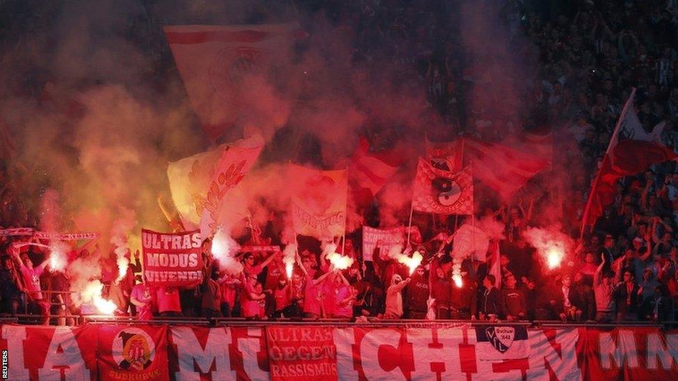 Bayern Munich fans at Wembley