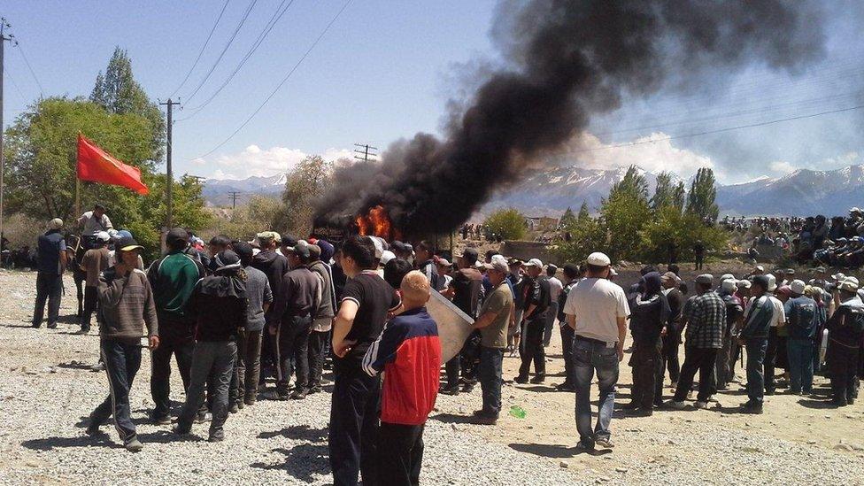 Kumtor protests in Kyrgyzstan, 31 May 2013