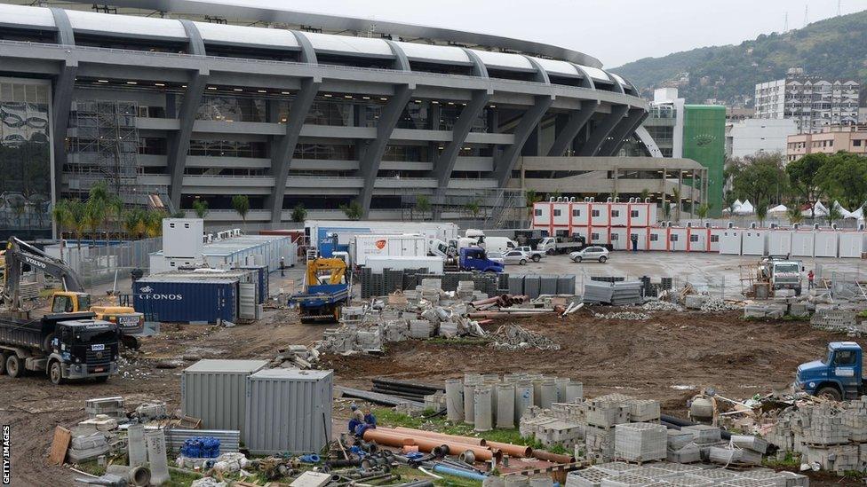 Outside the Maracana