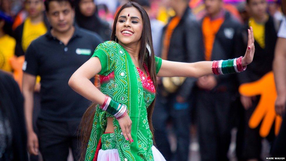 Dancer in Manchester Day Parade