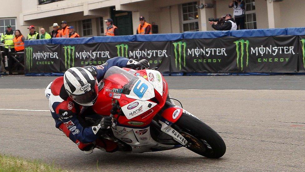 Michael Dunlop on his Honda Supersport bike