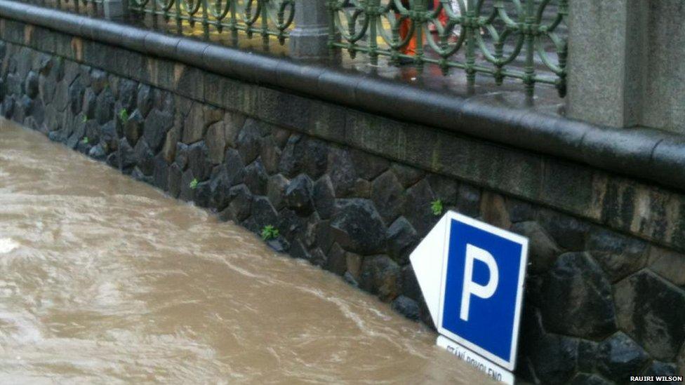 Prague floods. Photo: Rauiri Wilson