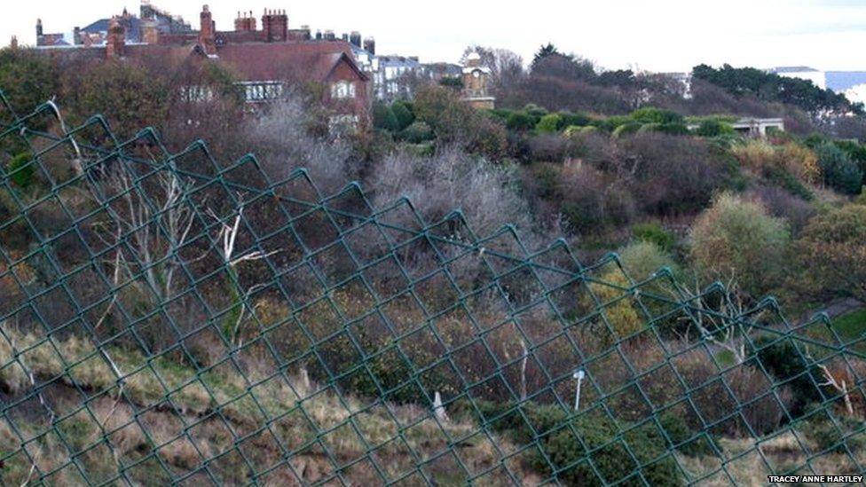 Site of Holbeck Hall landslip