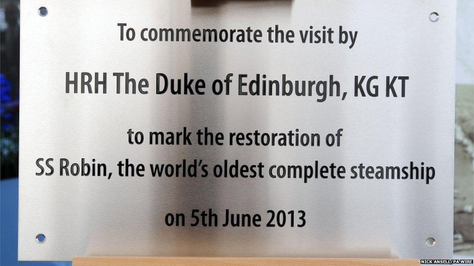 A plaque was unveiled by the Duke of Edinburgh during the visit