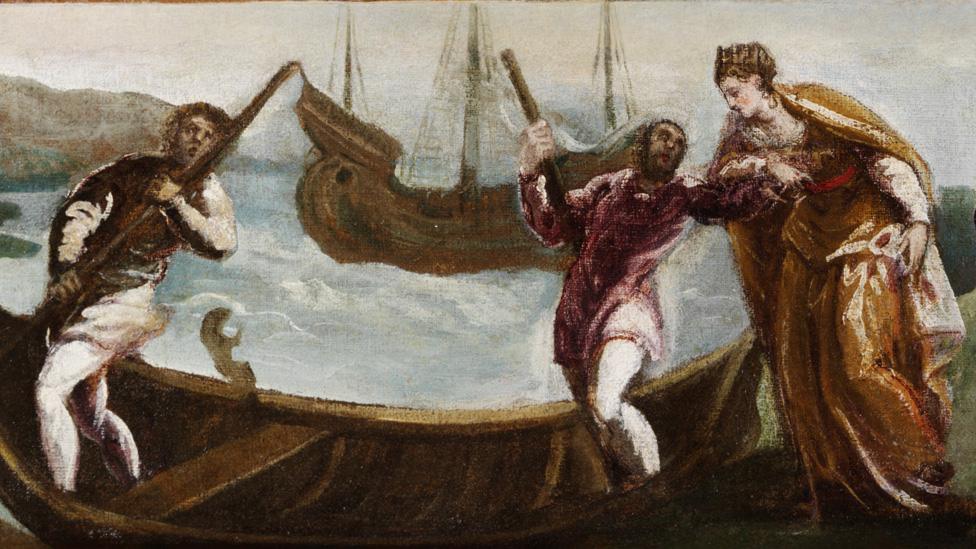 The Embarkation of St Helena in the Holy Land by Jacopo Tintoretto (detail)