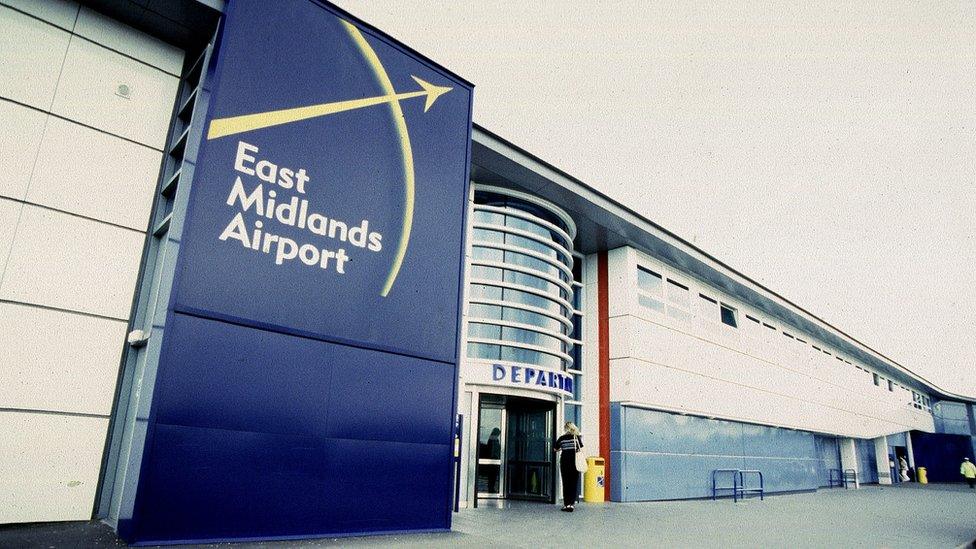 East Midlands Airport departure building, 1998