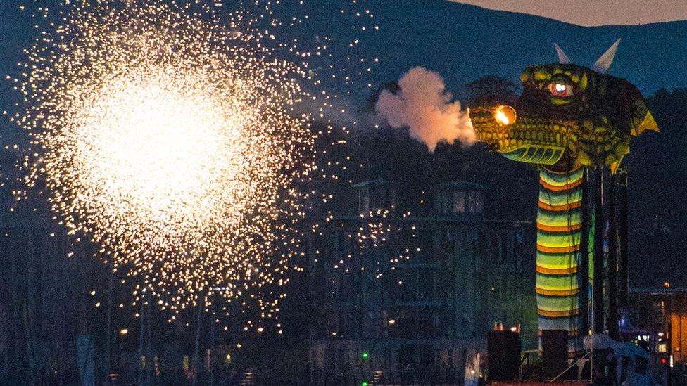 The Foyle was a shimmering, glistening stage and even the weather played its part