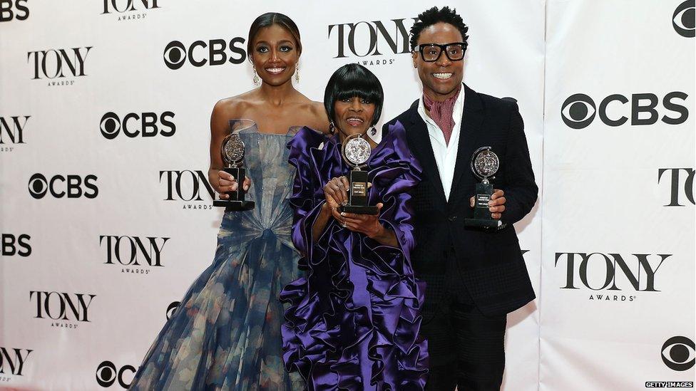 Patina Miller, Cicely Tyson and Billy Porter