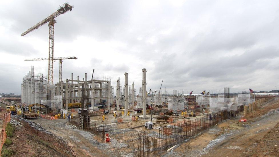 Sao Paulo airport construction site