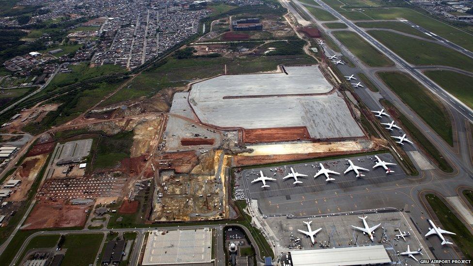 Sao Paulo airport construction site