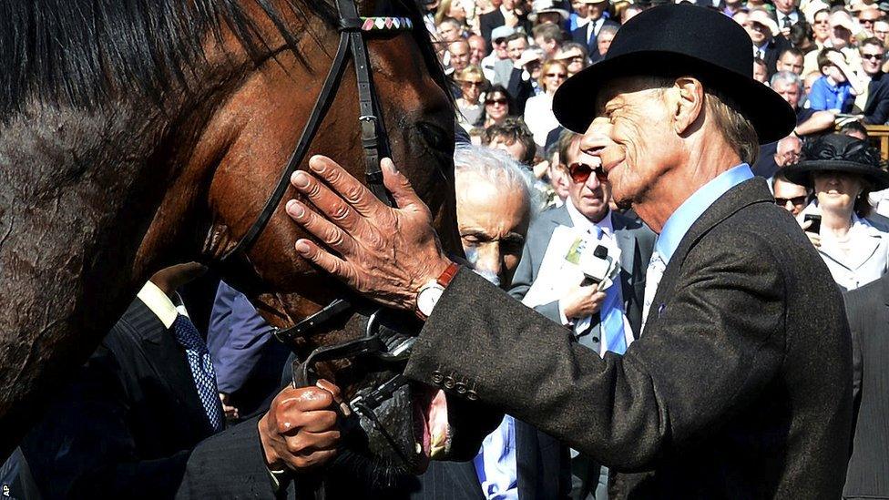 Sir Henry Cecil with Frankel