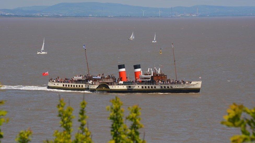 The Waverley leaving Penarth