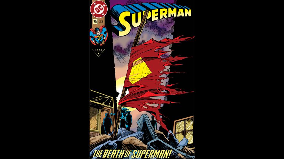 The Death of Superman DC Comic cover