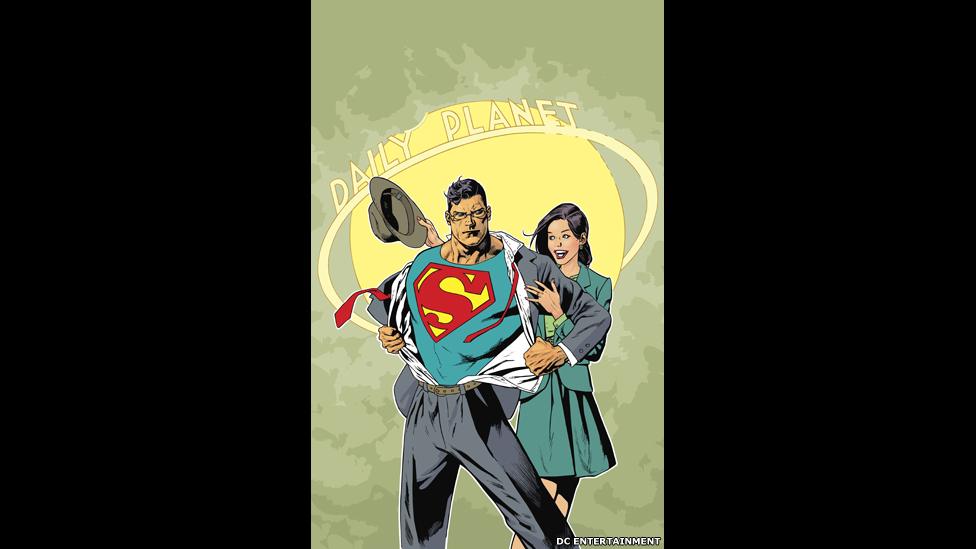 Clarke Kent and Lois Lane artwork