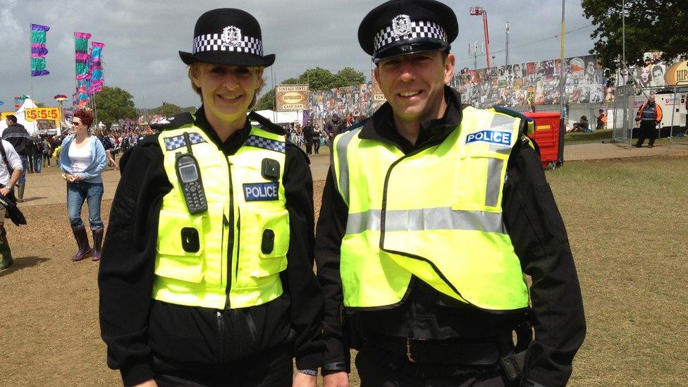 Sgt Liz Barton and PC Matt Campbell