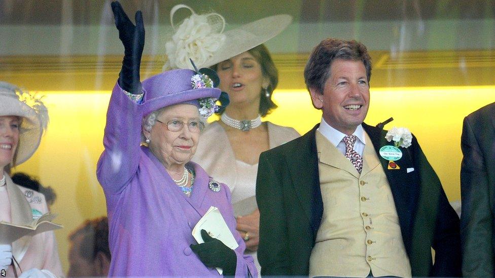 Queen Elizabeth II and John Warren