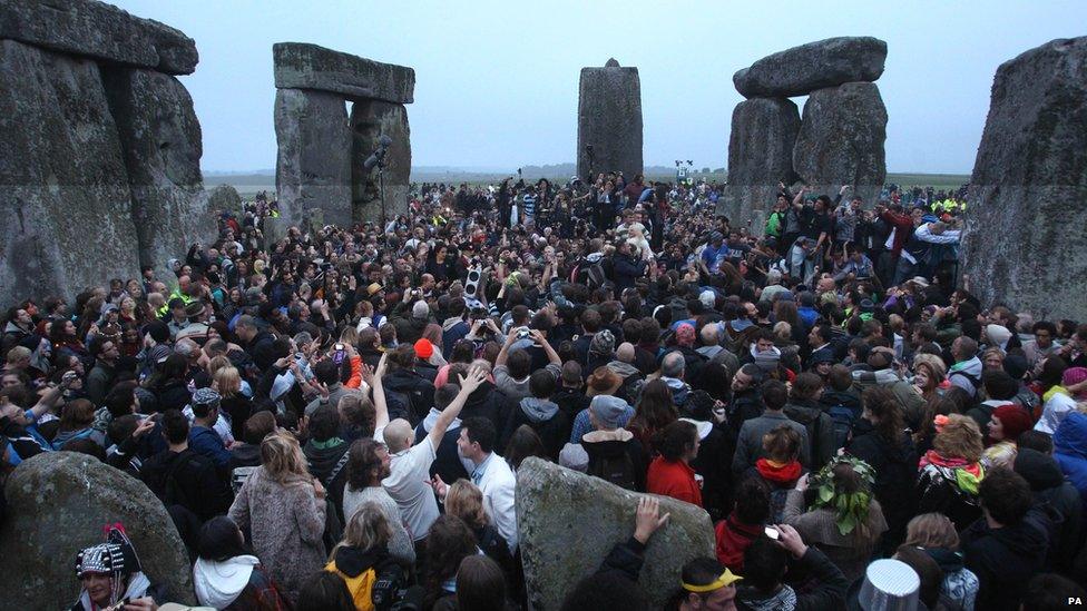 Police estimated 21,000 people had gathered at Stonehenge for the Summer Solstice