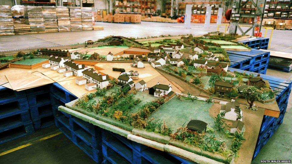 Magor model village laid out as one